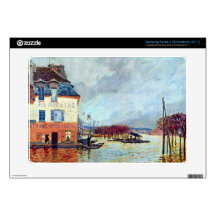 Flood at Port Manly by Alfred Sisley Samsung Chromebook Skin
