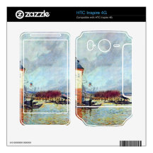 Flood at Port Manly by Alfred Sisley Skins For HTC Inspire 4G