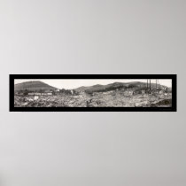 Flood Ruins Austin PA Photo 1911 Poster