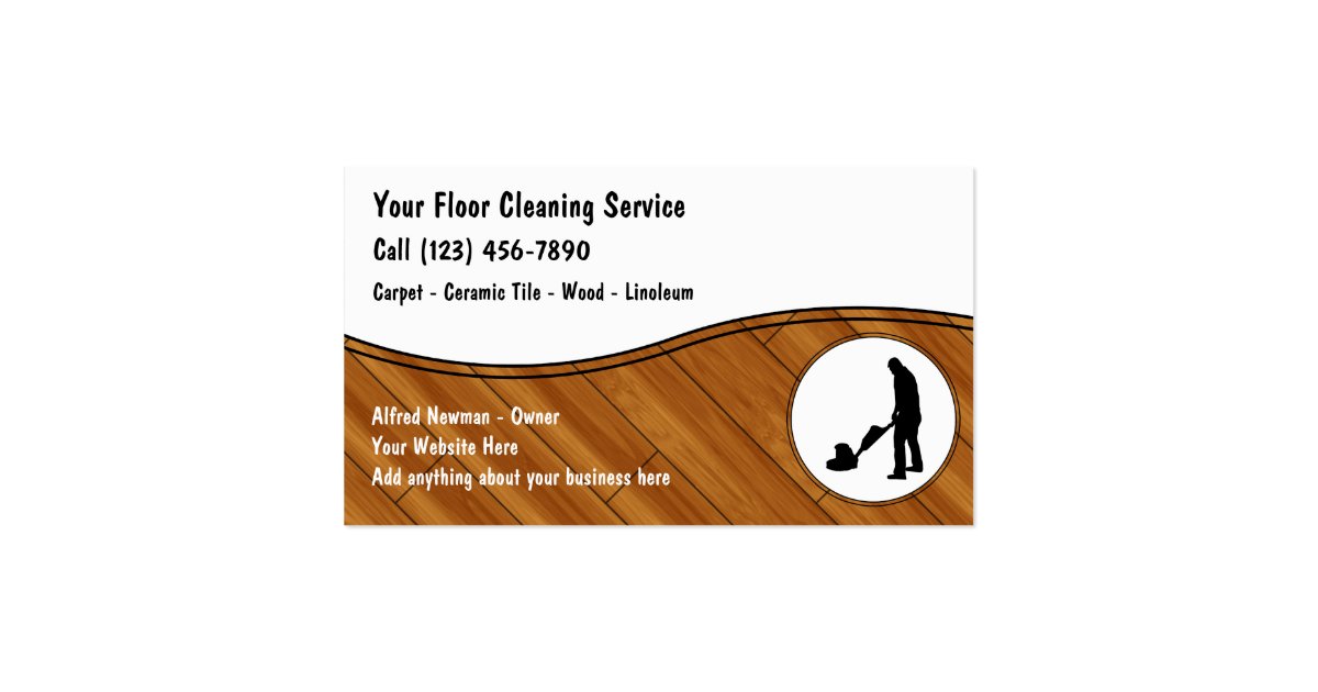 Floor Cleaning Business Cards Zazzle