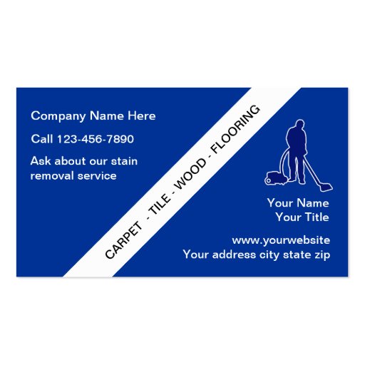 Floor Cleaning Business Cards (front side)