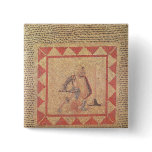 Floor depicting a gladiator, from Flace Pinback Button