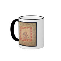 Floor depicting a gladiator, from Flace Mugs