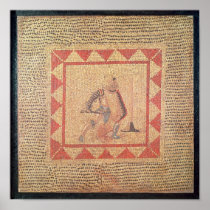 Floor depicting a gladiator, from Flace Poster