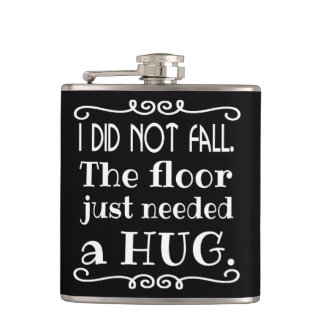 Floor Hug Funny Hip Flasks