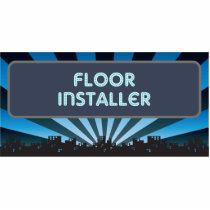 Floor Installer Marquee photo sculptures