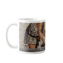 Floor Mosaic Scene, Child And Donkey Fragment Coffee Mug