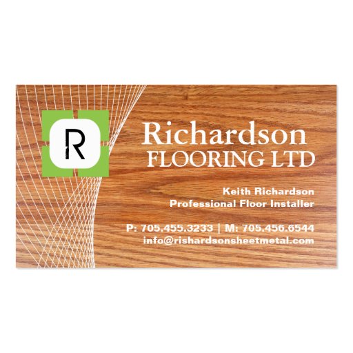 FLOORING  BUSINESS CARD (front side)