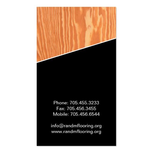 Flooring - Business Cards (back side)