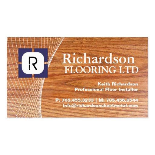 FLOORING COMPANY BUSINESS CARD