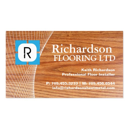 FLOORING COMPANY BUSINESS CARD (front side)