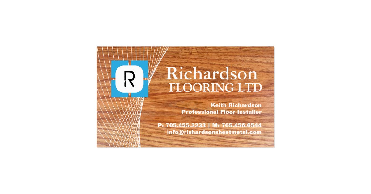 FLOORING COMPANY BUSINESS CARD Zazzle