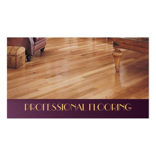 Flooring, Floors Construction Mill Work, Wood Business Cards (front side)