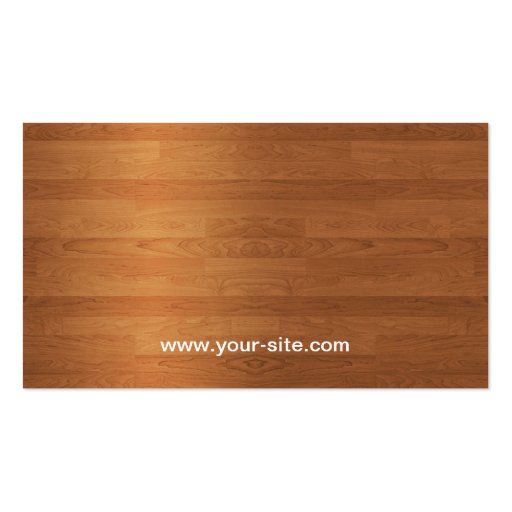 Flooring Modern Professional Plain Simple Business Cards (back side)