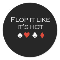 Flop it like its hot T-shirt white Sticker