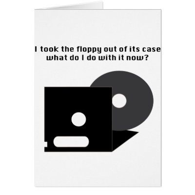 Floppy Disk Funnies cards