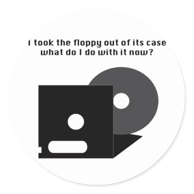 Floppy Disk Funnies stickers