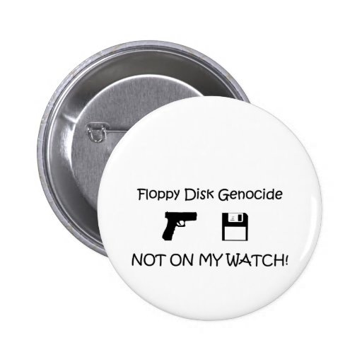 floppy disk! pinback button