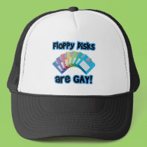 Floppy Disks are Gay hats by geekme Floppy Disks are Gay hats