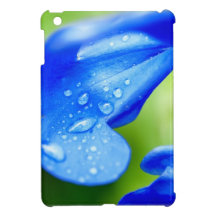Flor azul azul iPad mini fundas