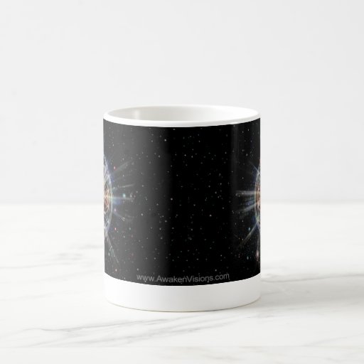 Flor de la vida en la tierra taza de café