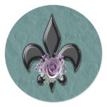 Flor De Les 34 Round Sticker