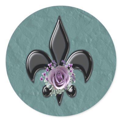 Flor De Les 34 Round Sticker by camobabygifts