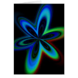 Flor del fractal de Digitaces Tarjetas
