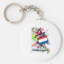 Flor Países Bajos Llaveros Personalizados