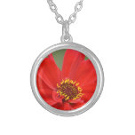 Flor roja joyería