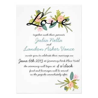 Flora and Fauna Invitation