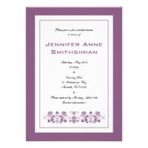 Flora Bee Bridal Shower Invitation invitations