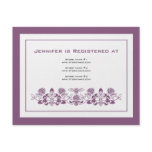 Flora Bee Registry Card Announcements