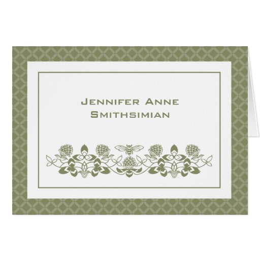 Flora Bee Thank You Card