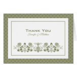 Flora Bee Thank You Card with Name