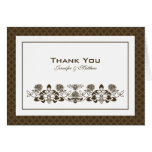 Flora Bee Thank You Card with Name