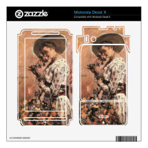Flora by Lovis Corinth Skin For Motorola Droid X