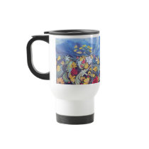Flora Commuter Mug - White by Artinua Flora Commuter Mug - White