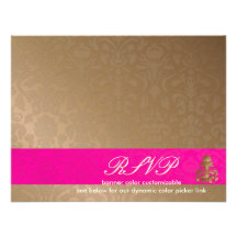 Flora Damask/RSVPs require 5x7 invitations