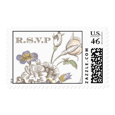 Flora Delicacy RSVP by Ceci New York Stamp