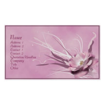 Flora elegante tarjeta de negocio