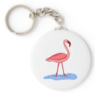 Flora Flamingo keychain