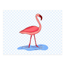 Flora Flamingo Post Card