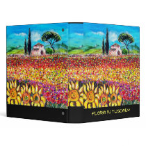 FLORA IN TUSCANY/ Fields ,Poppies and Sunflowers Binders