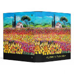 FLORA IN TUSCANY/ Fields ,Poppies and Sunflowers Binders