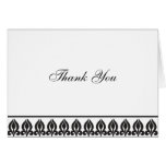 Flora Notecard-Black/White