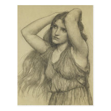 Flora with Long Hair Postcards