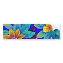 Floral1i2 Bumper Stickers