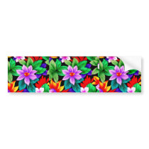 Floral2 Bumper Stickers