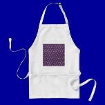 floral79 FLORAL PURPLE WHITE FLOWERS JELLYFISH PAT aprons